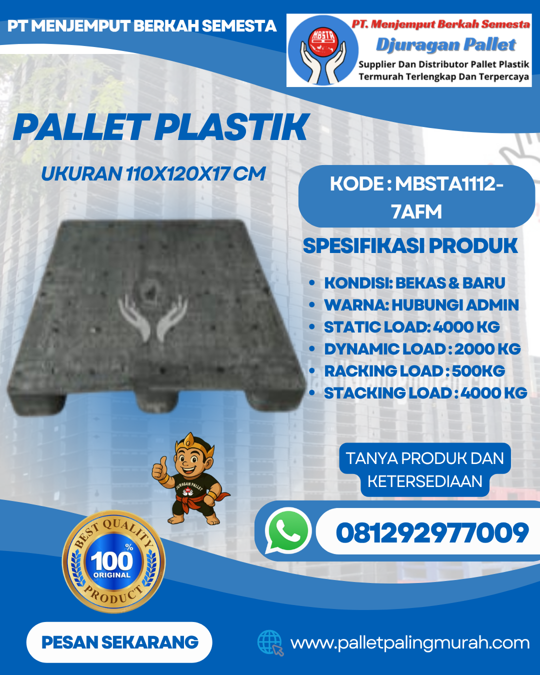 Pallet-Plastik-Baru-Bekas-110x120x17-MBSTA1112-7AFM
