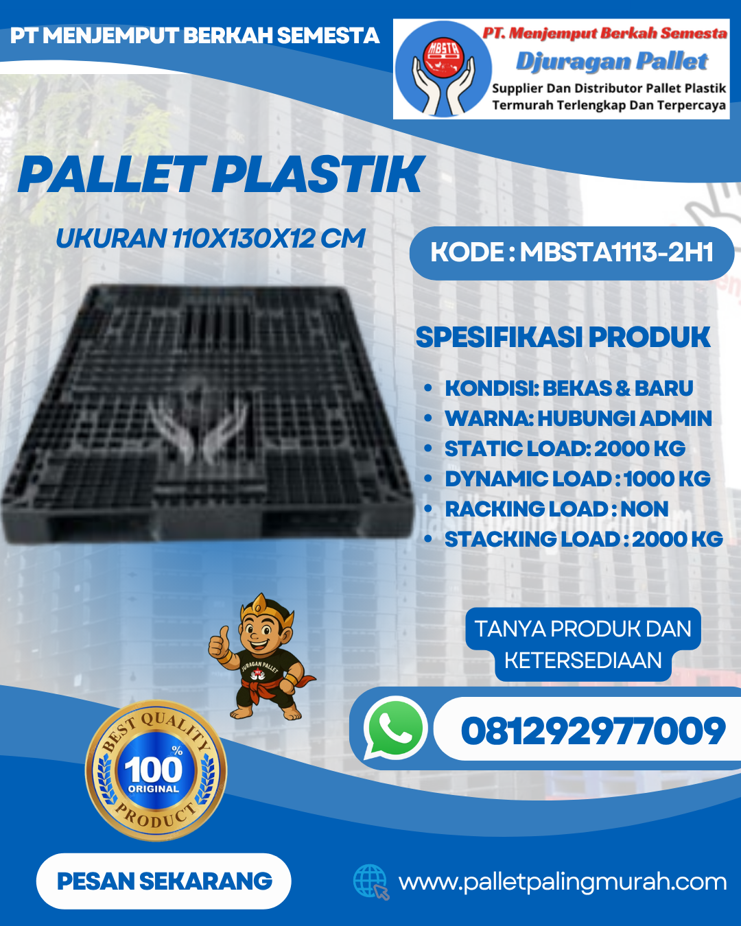 Pallet-Plastik-Baru-Bekas-110x130x12-MBSTA1113-2H1