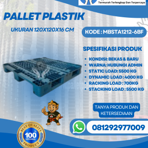 Pallet-Plastik-Baru-Bekas-120x120x16-MBSTA1212-6BF