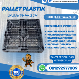 Pallet-Plastik-Baru-Bekas-74x74x12-MBSTA7474-2H