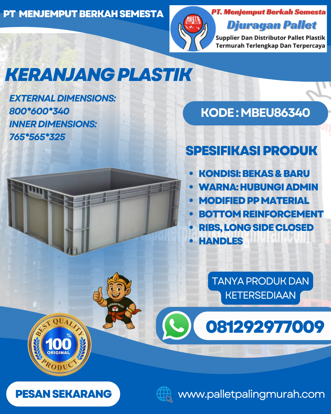 Keranjang Plastik (7) Baru & Bekas MBEU86340